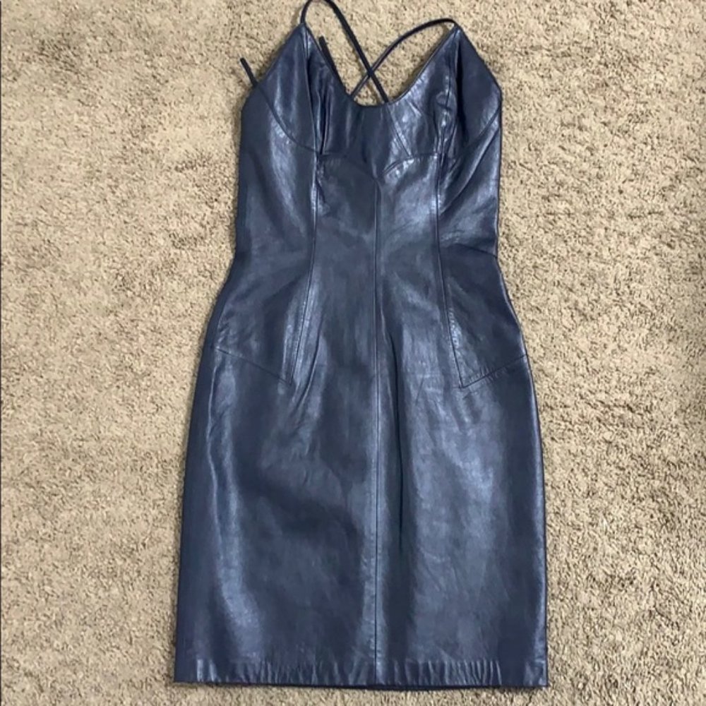 Michael Hoban North Beach Leather Spaghetti Straps